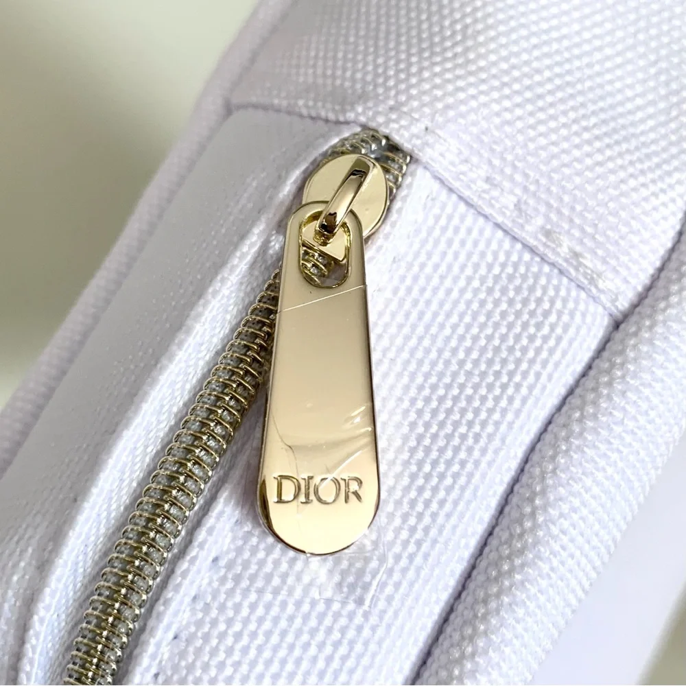Hold NWOT Dior canvas makeup pouch